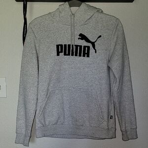 Puma Men's Light Gray Hoodie